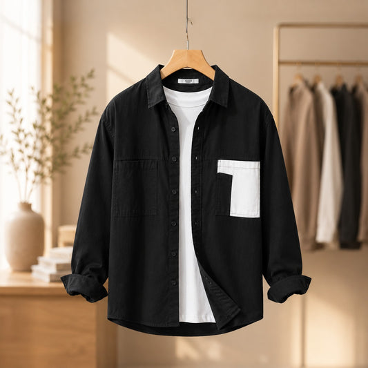 COLORBLOCK PATCHWORK SHIRT