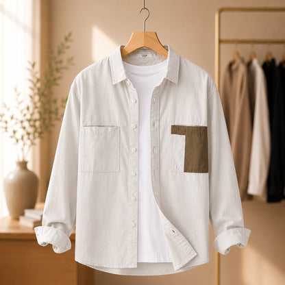 COLORBLOCK PATCHWORK SHIRT