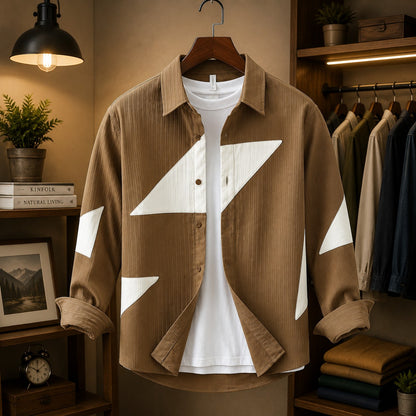 CONTRAST PANEL SHIRT