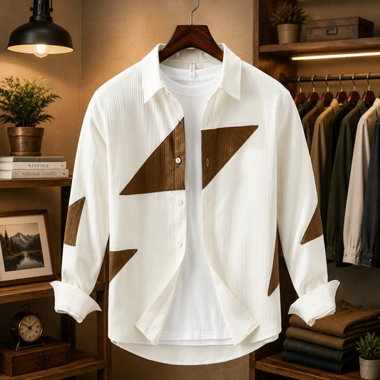 CONTRAST PANEL SHIRT