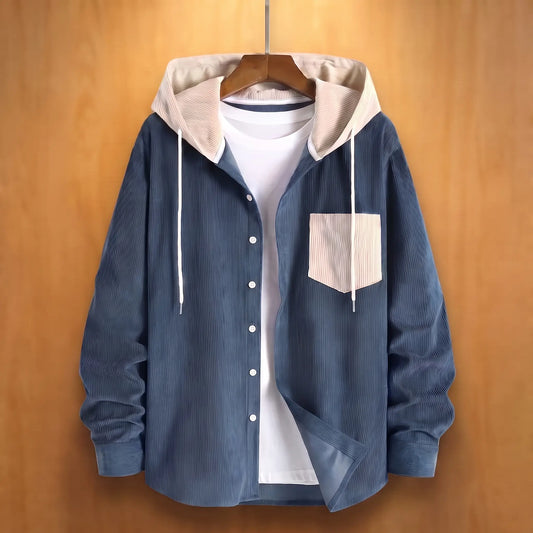 CORDUROY HOODED SHIRT