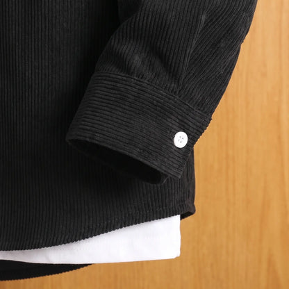 CORDUROY HOODED SHIRT