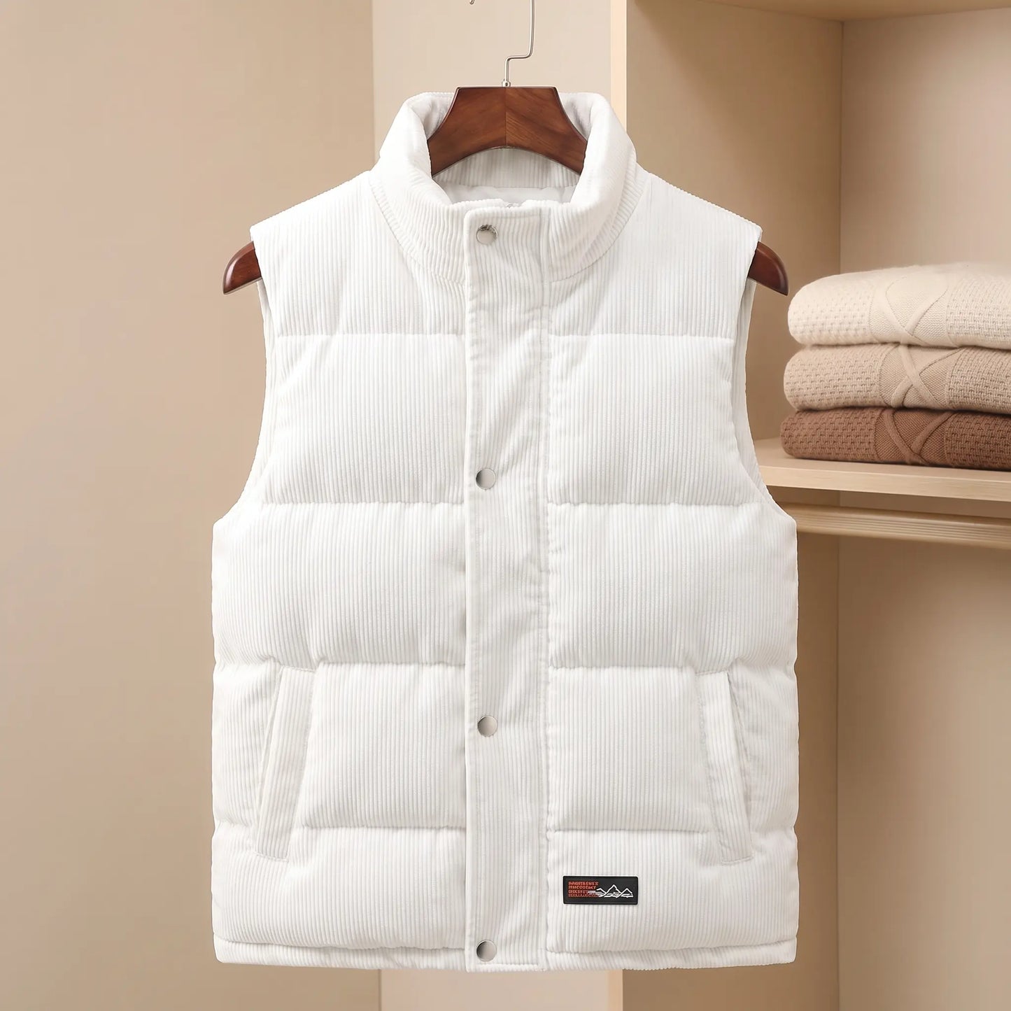 CORDUROY PUFFER VEST