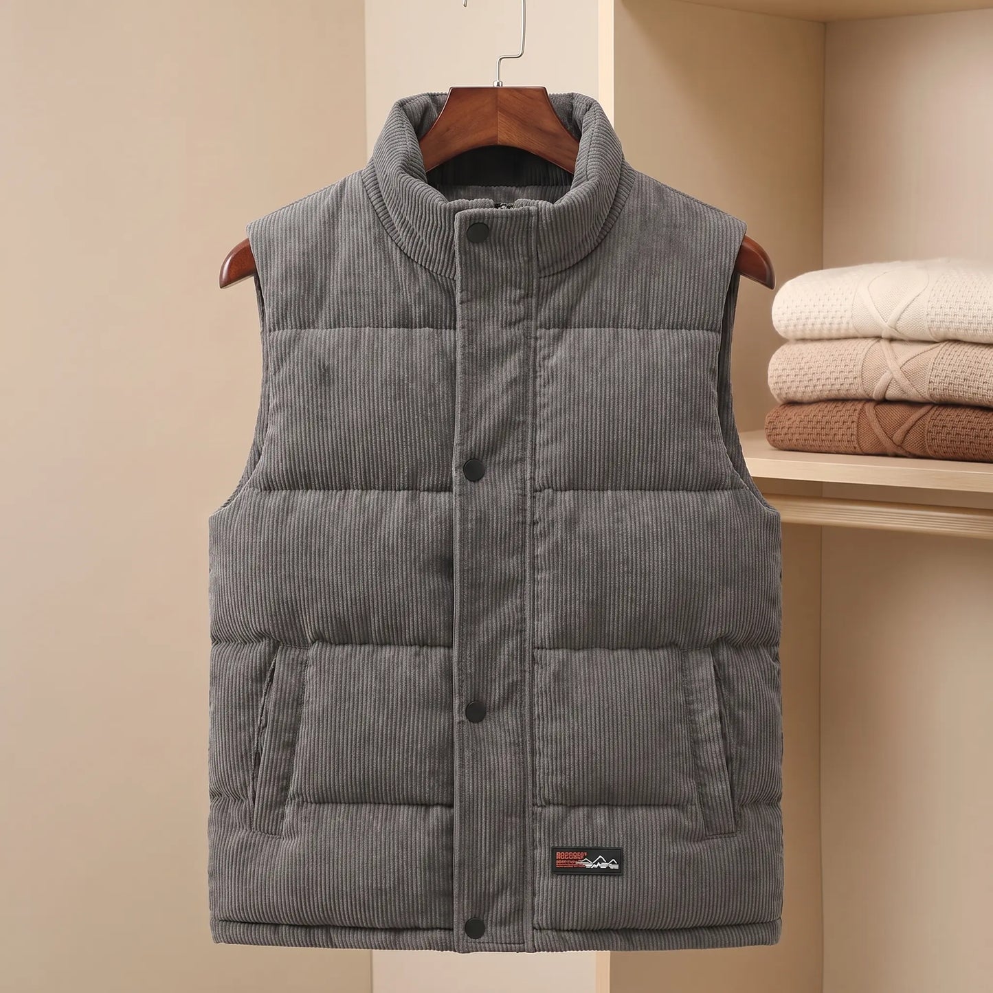 CORDUROY PUFFER VEST