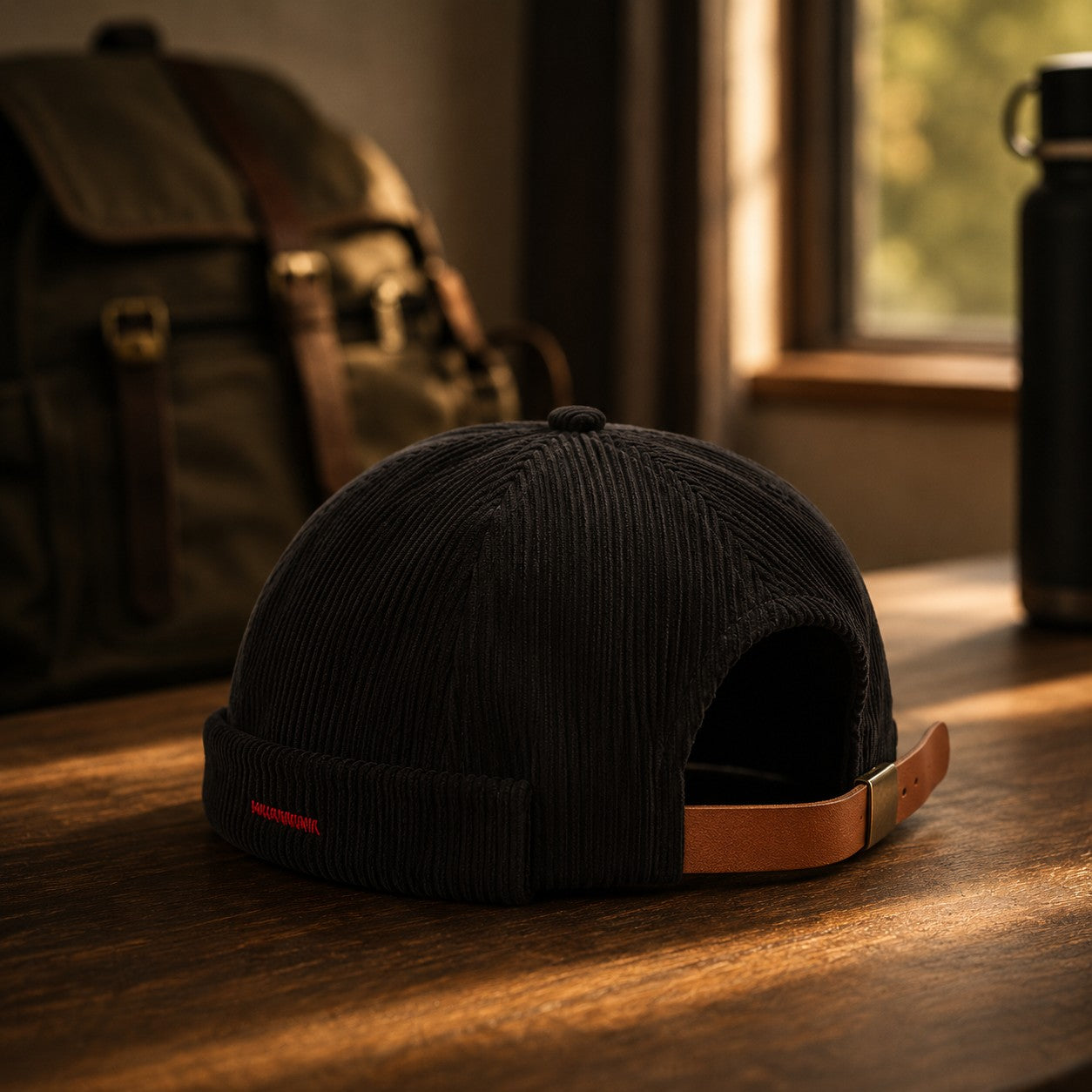 CORDUROY ROLLED DOCKER CAP