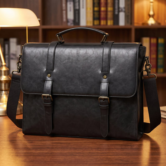 COWHIDE LEATHER BRIEFCASE