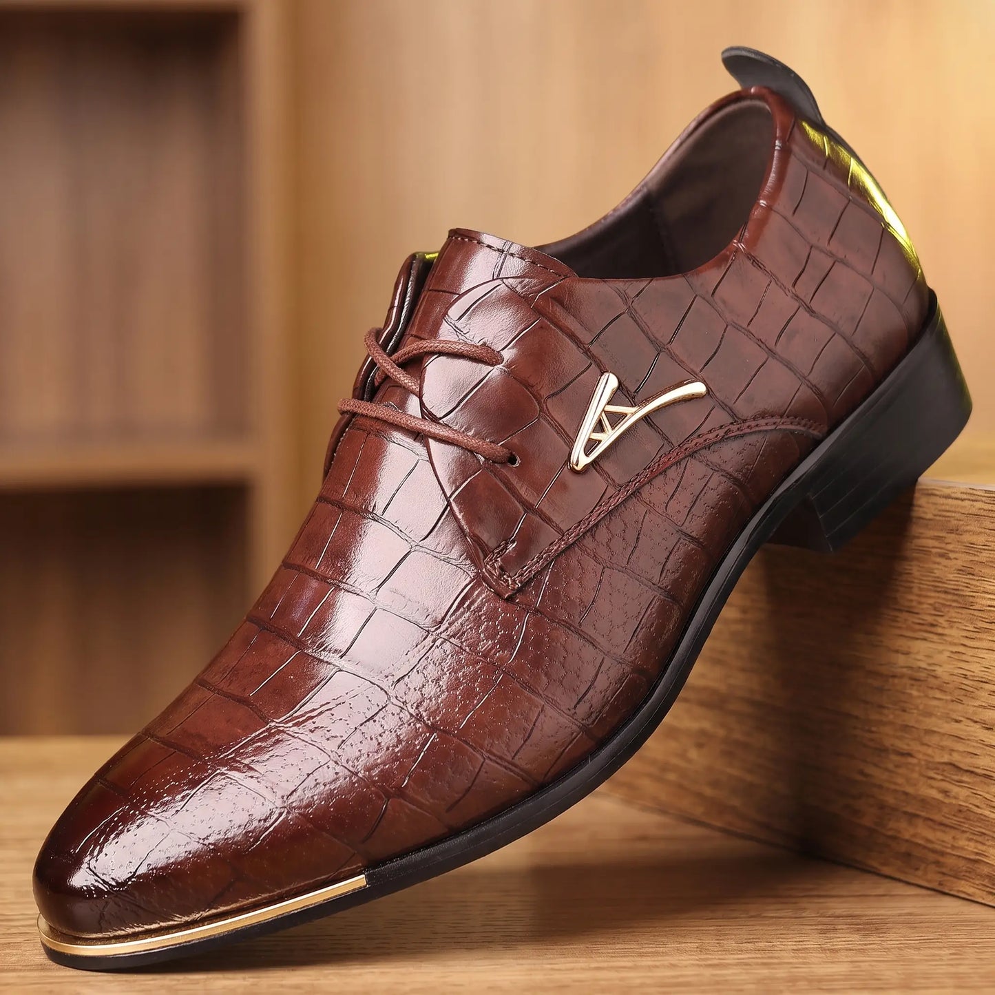 CROC EMBOSSED SHOES