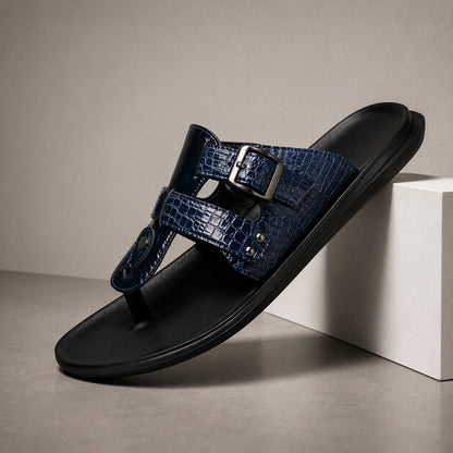 CROC PRINT TOE SANDAL