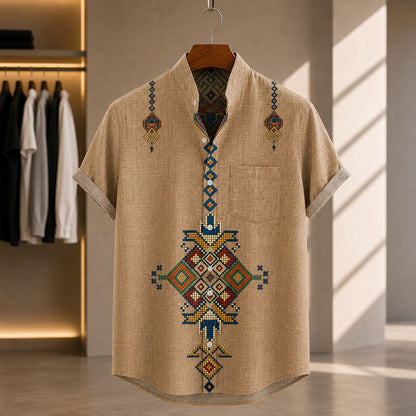 CULTURAL PRINT SHORT SLEEVE