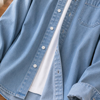 DOUBLE POCKET DENIM SHIRT
