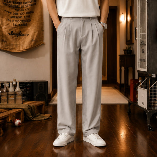 DRAPED DRESS PANTS