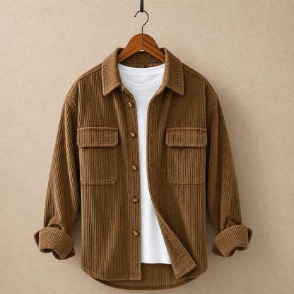 DUAL POCKET CORDUROY SHIRT