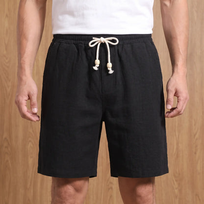 ELASTIC LINEN SHORTS