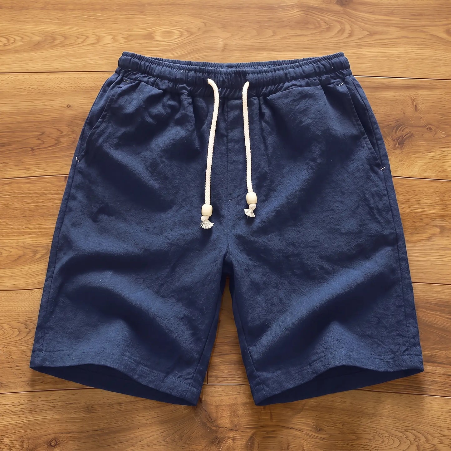 ELASTIC LINEN SHORTS