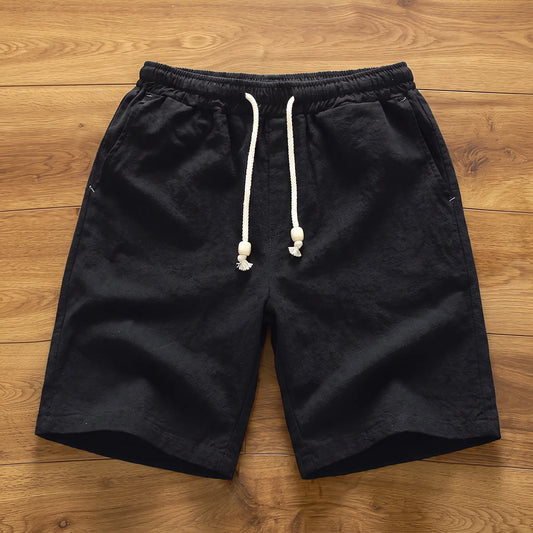 ELASTIC LINEN SHORTS