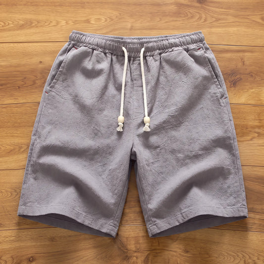ELASTIC LINEN SHORTS