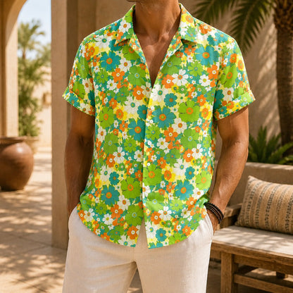 FLORAL SHORT SLEEVE SHIRT