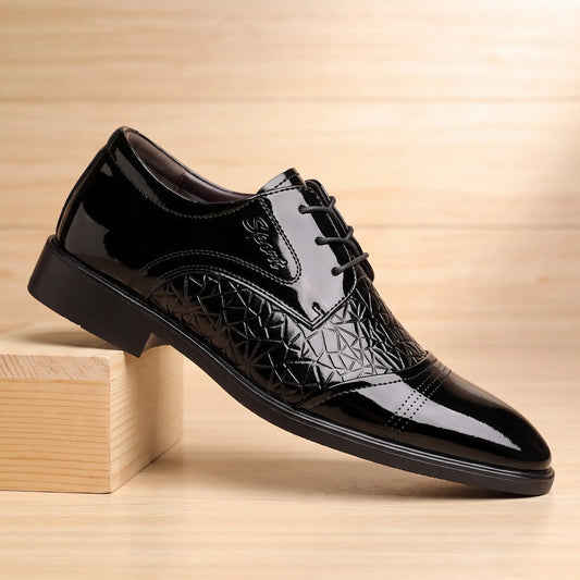 GLOSSY DERBY SHOES