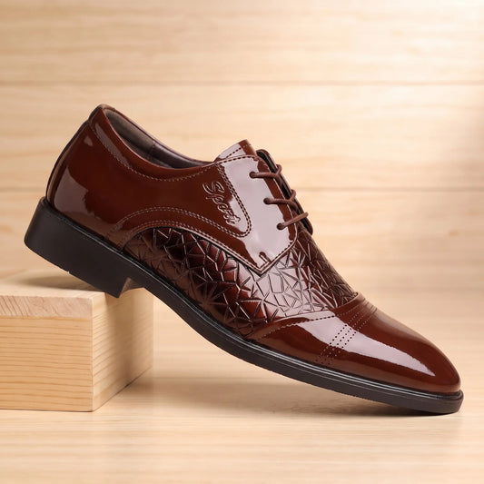 GLOSSY DERBY SHOES