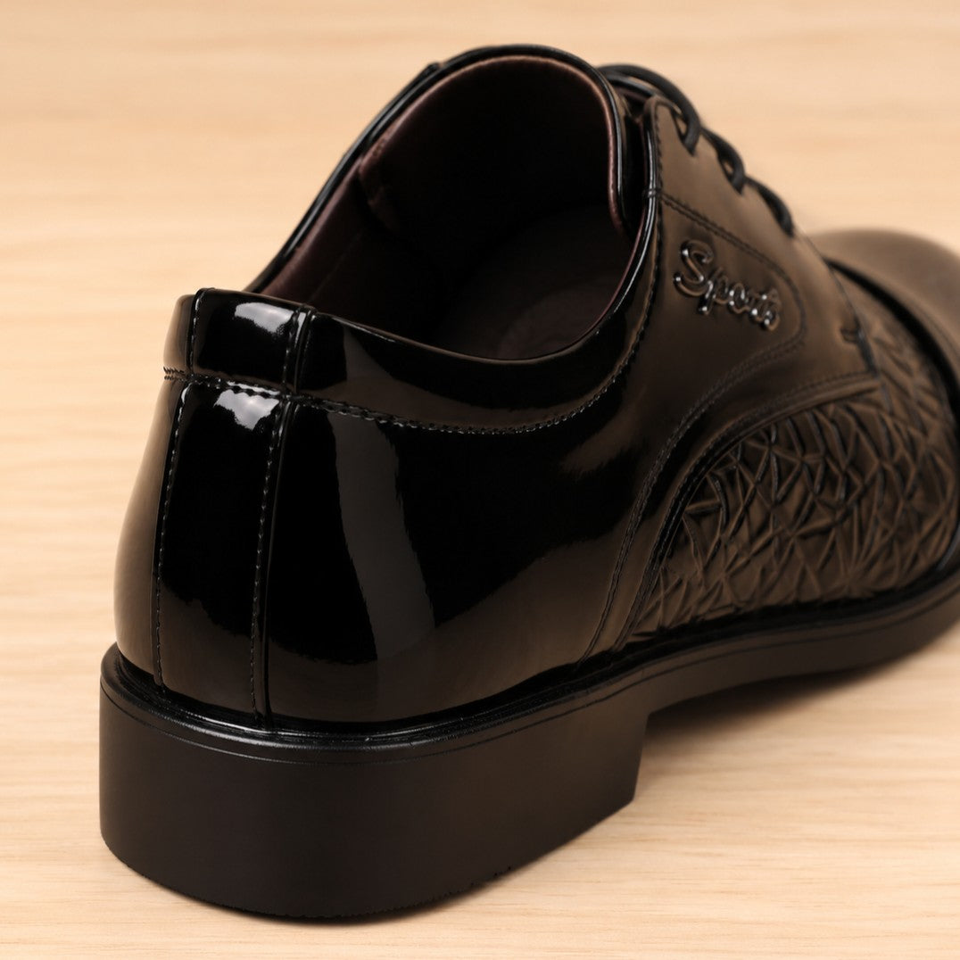 GLOSSY DERBY SHOES