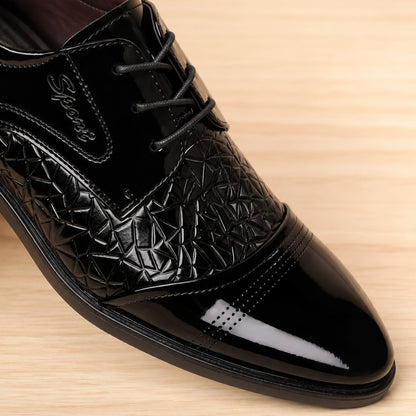 GLOSSY DERBY SHOES