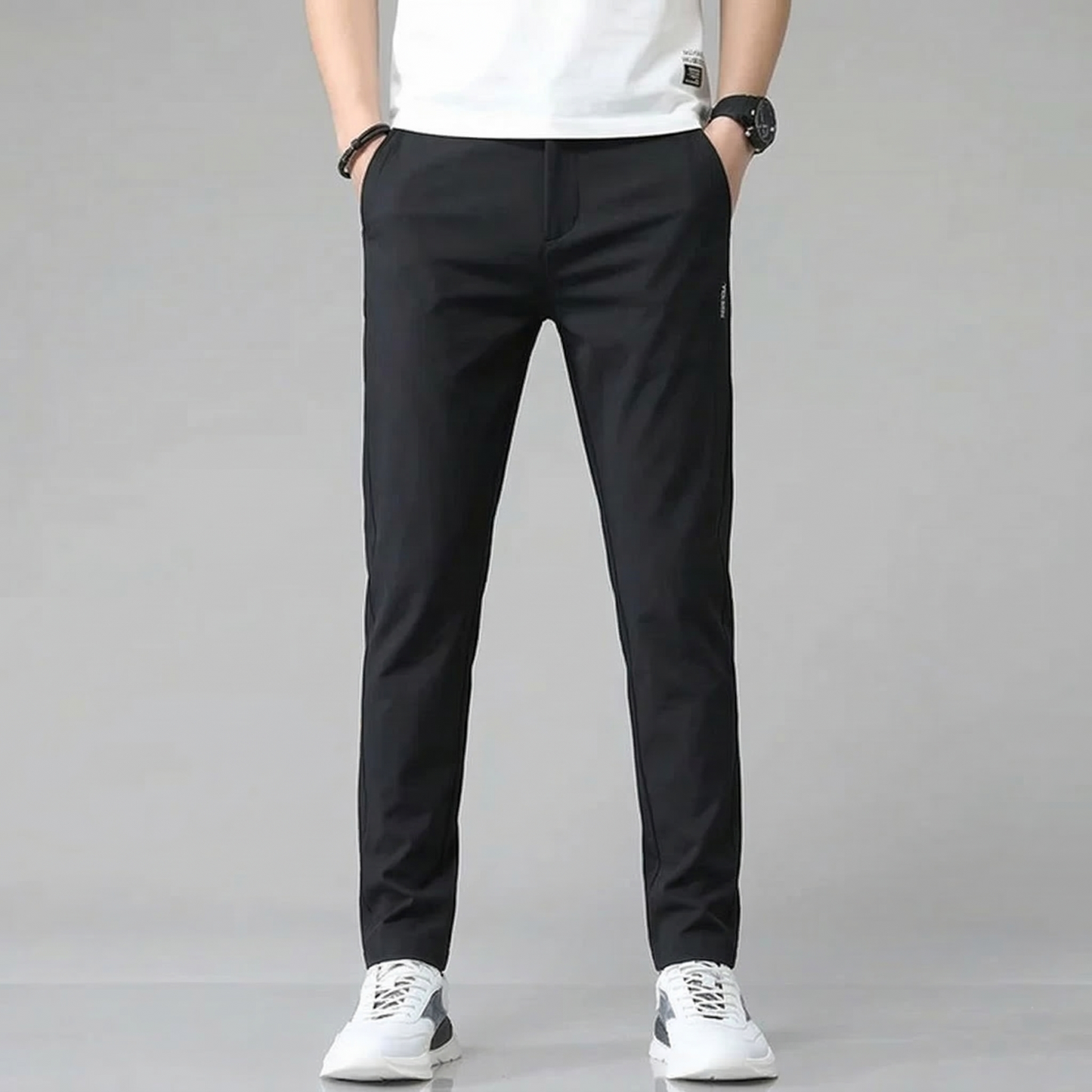 SLIM STRETCH CASUAL PANTS