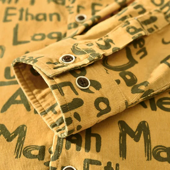 SIGNATURE PRINT CASUAL SHIRT