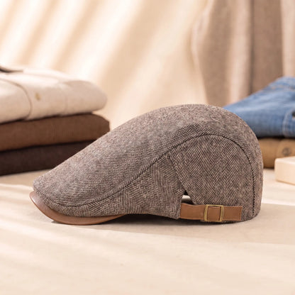 HERRINGBONE FLAT CAPS