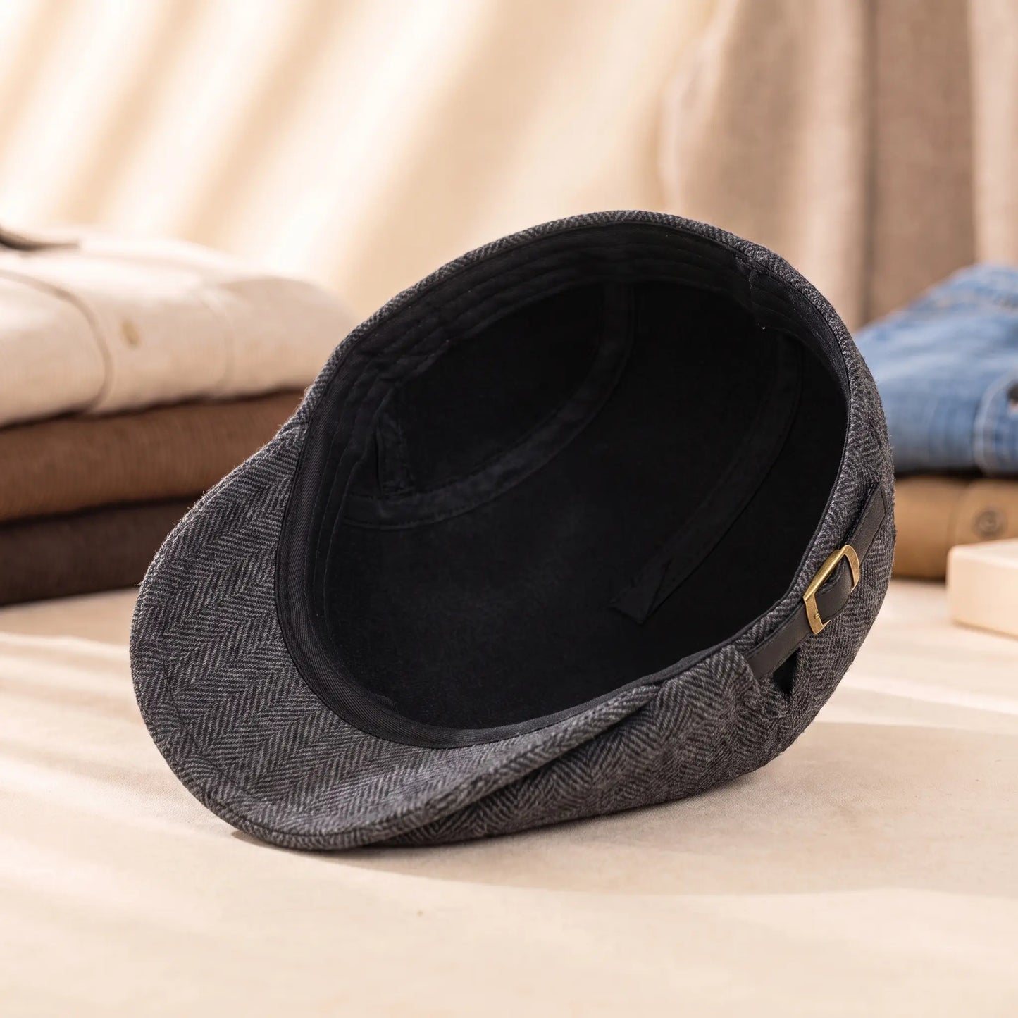 HERRINGBONE FLAT CAPS