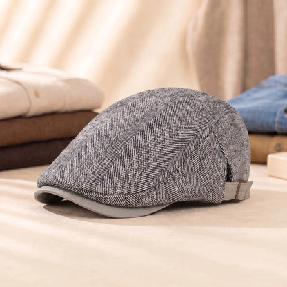 HERRINGBONE FLAT CAPS