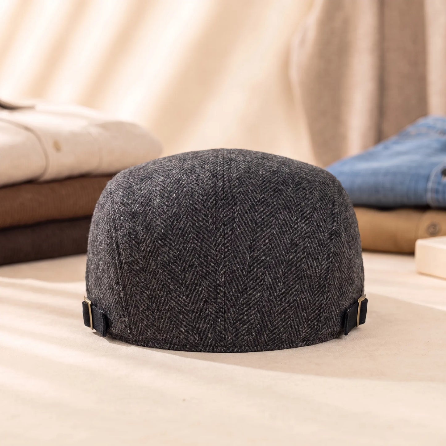 HERRINGBONE FLAT CAPS