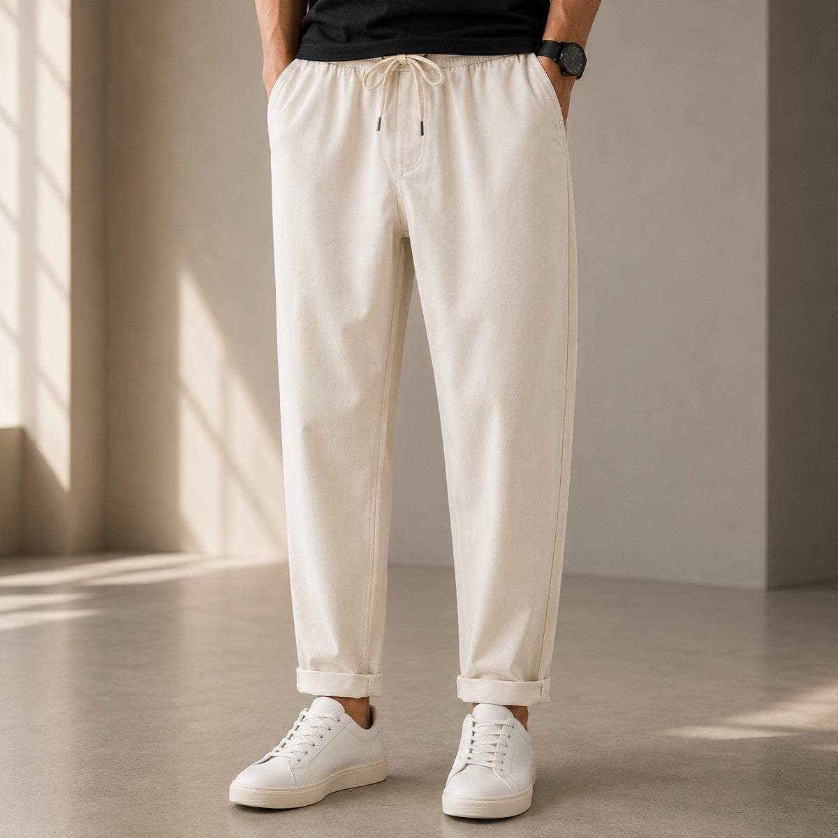 ITALIAN LINEN RELAXED FIT PANTS
