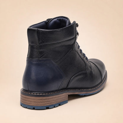 LACE UP ZIP ANKLE BOOT