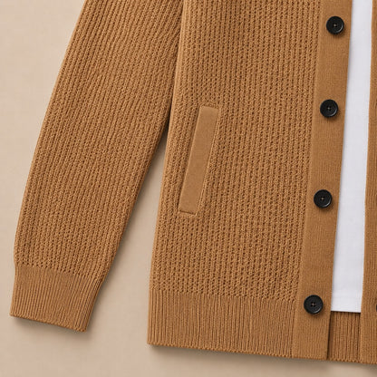 LAYERED SOFT KNIT CARDIGAN