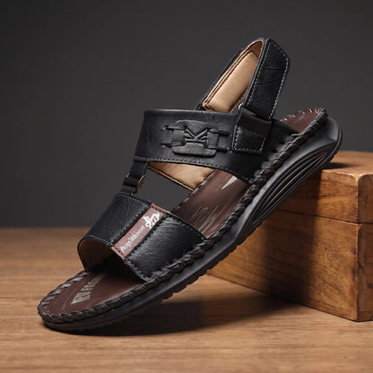 LEATHER STRAP SANDALS
