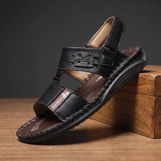 LEATHER STRAP SANDALS
