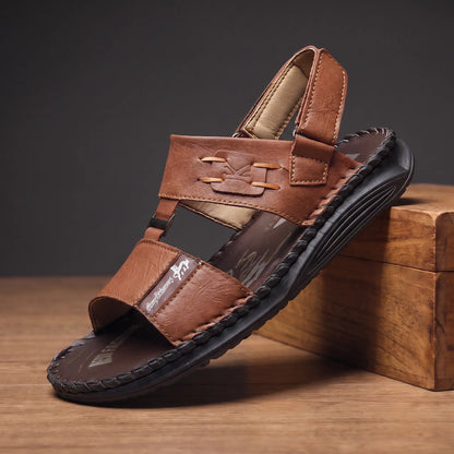 LEATHER STRAP SANDALS