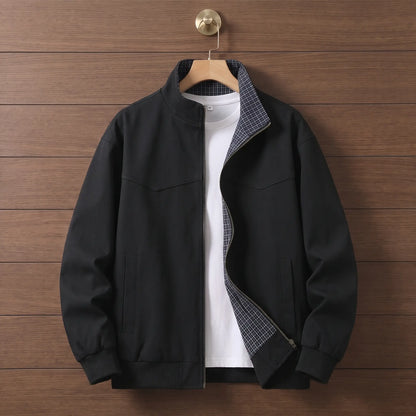 Light Collar Jacket in Black