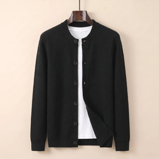 LOOSE FIT TEXTURED CARDIGAN