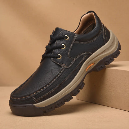 Lug Sole Moc Shoes in Black