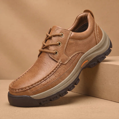 Lug Sole Moc Shoes in Tan