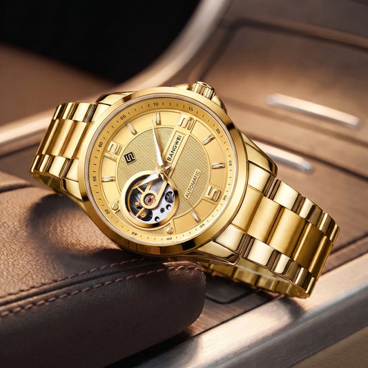 LUMINOUS OPEN GEAR WATCH