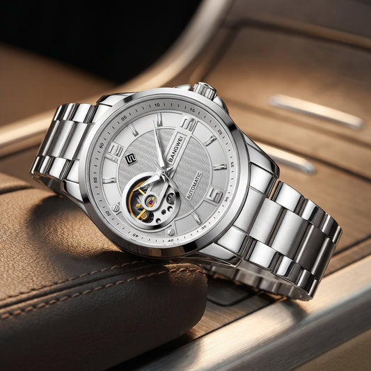 LUMINOUS OPEN GEAR WATCH