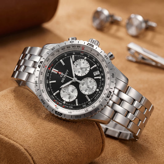 LUMINOUS STEEL CHRONOGRAPH WATCH