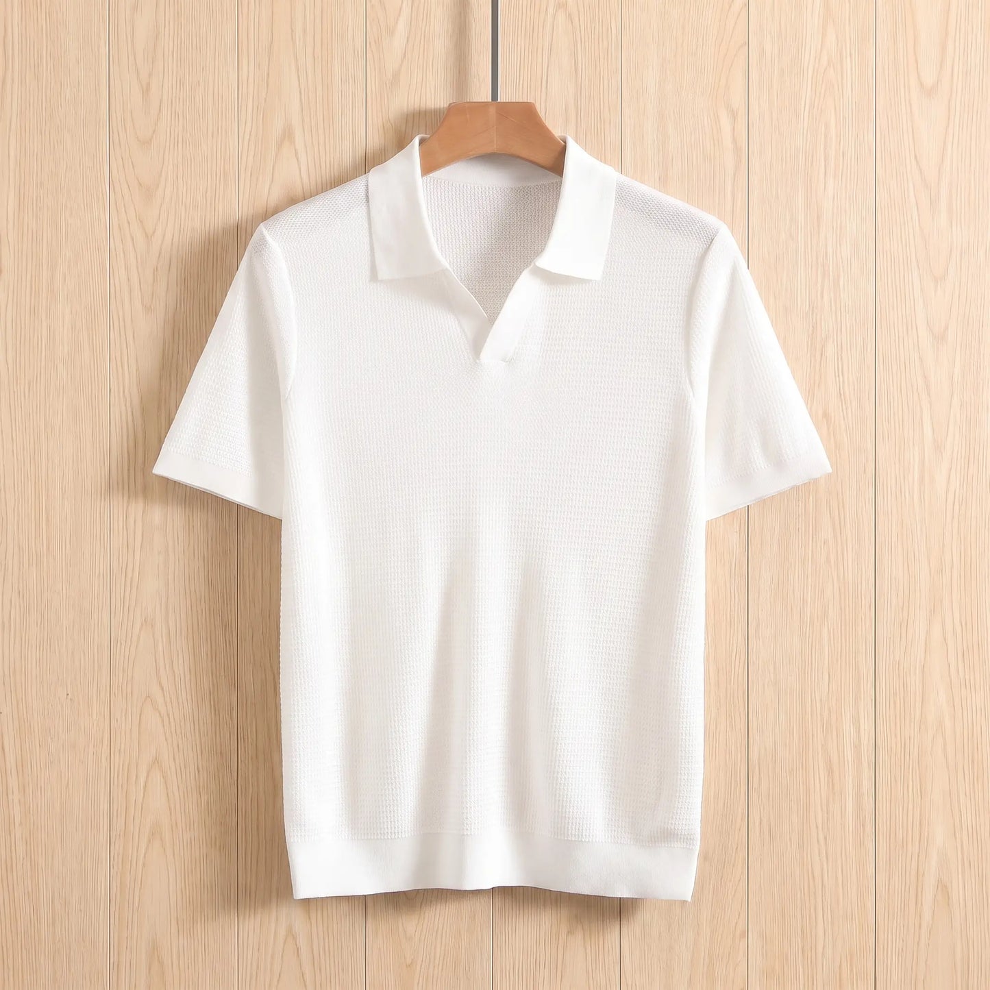 LYOCELL KNIT POLO SHIRT