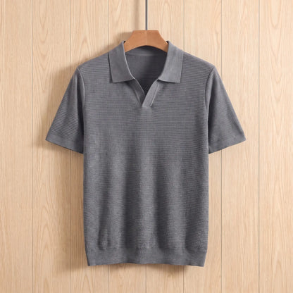 LYOCELL KNIT POLO SHIRT