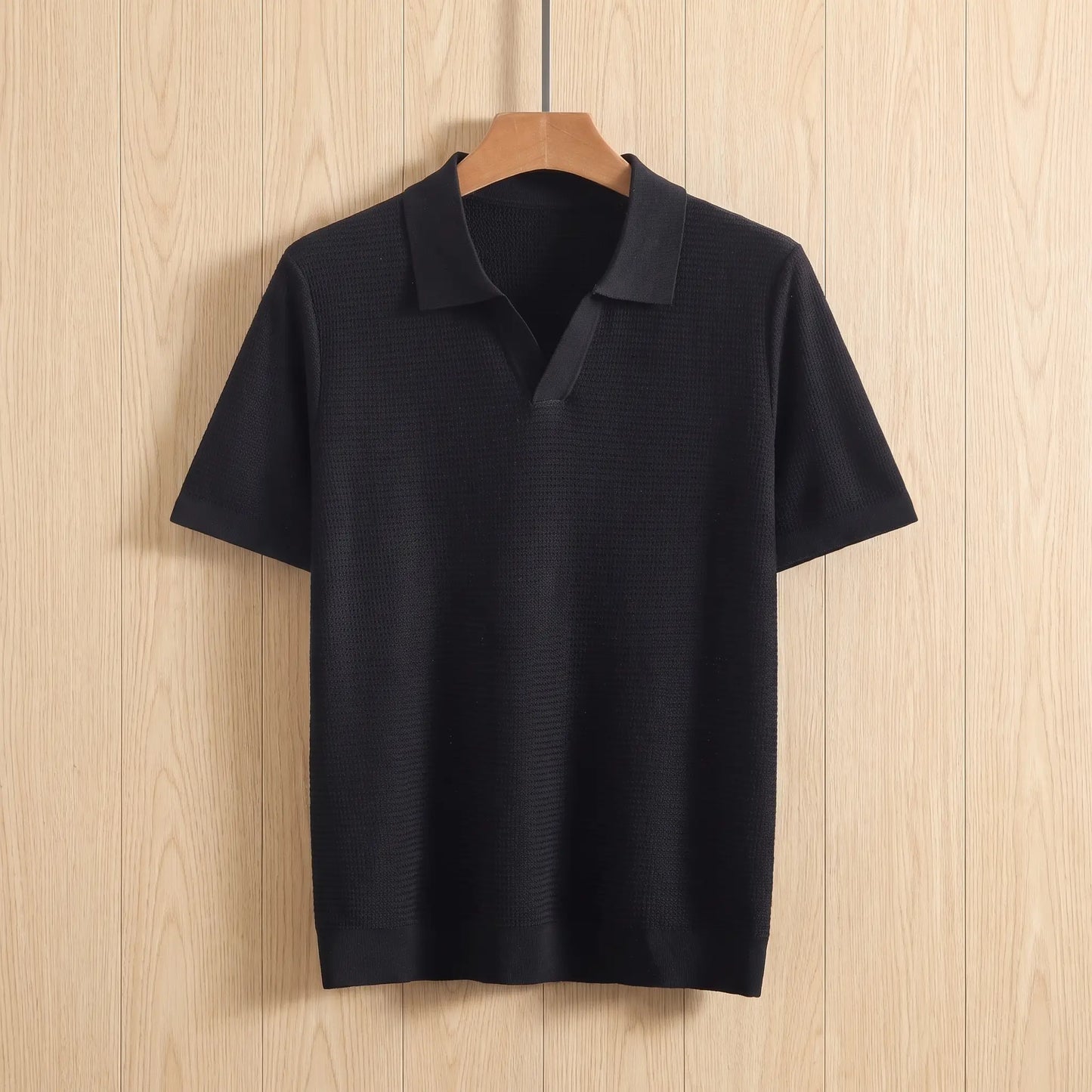 LYOCELL KNIT POLO SHIRT