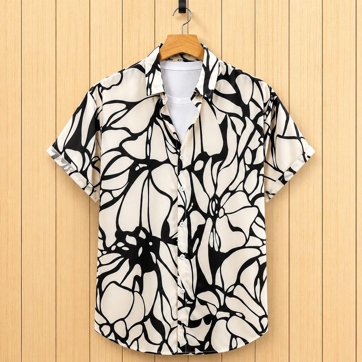 MONOCHROME BLOOM SHIRT