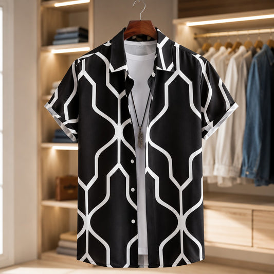 MONOCHROME BLOOM SHIRT