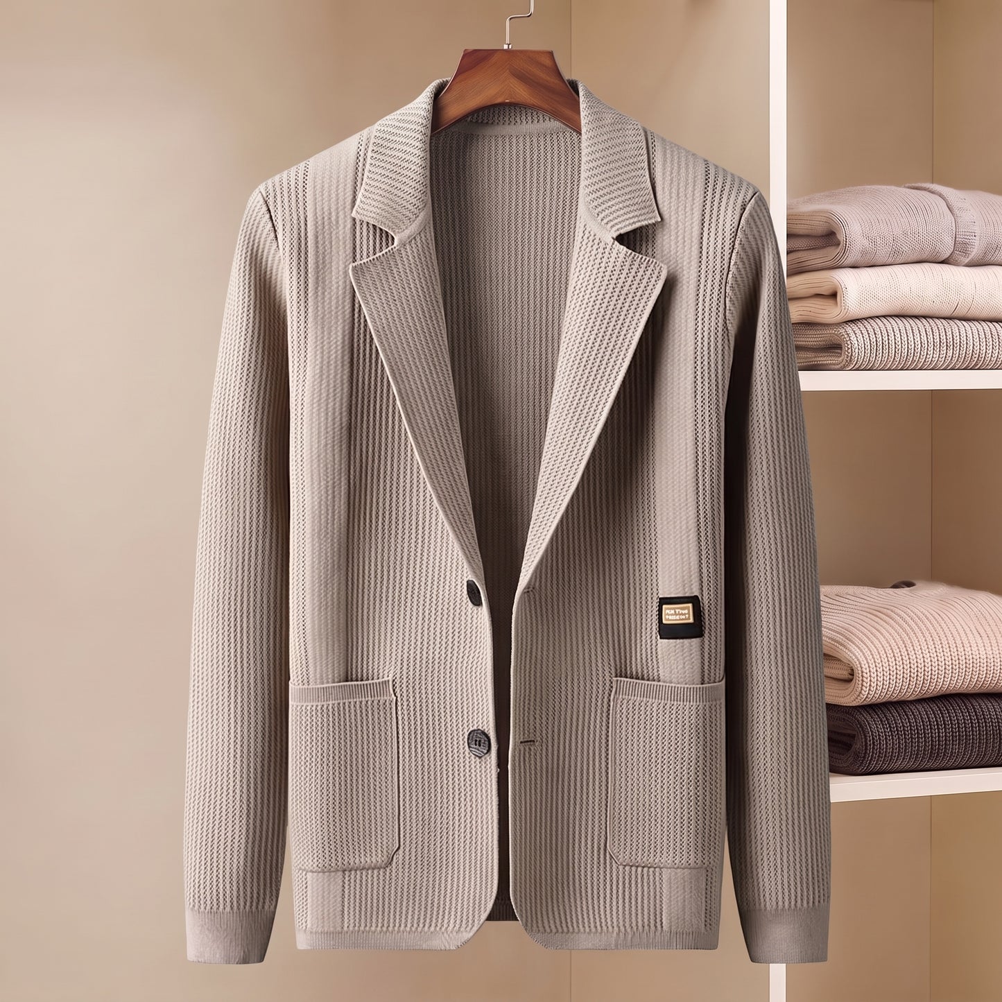 NOTCH LAPEL CARDIGAN
